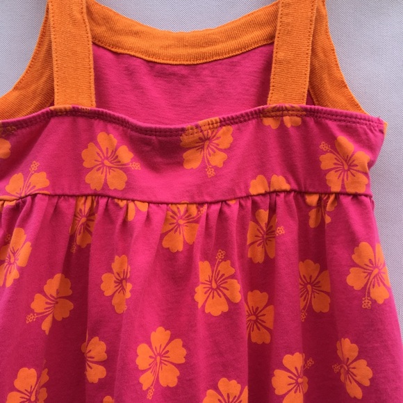 Childrens Place Girls Orange & Pink Casual Summer Sun Dress 4T - Picture 9 of 11